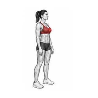 Bodyweight squat demonstration